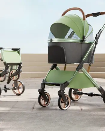 Foldable Aluminum-Frame Dog Stroller