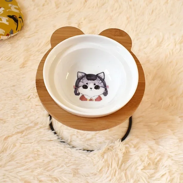 Double Ceramic Dog Bowl Set view 14