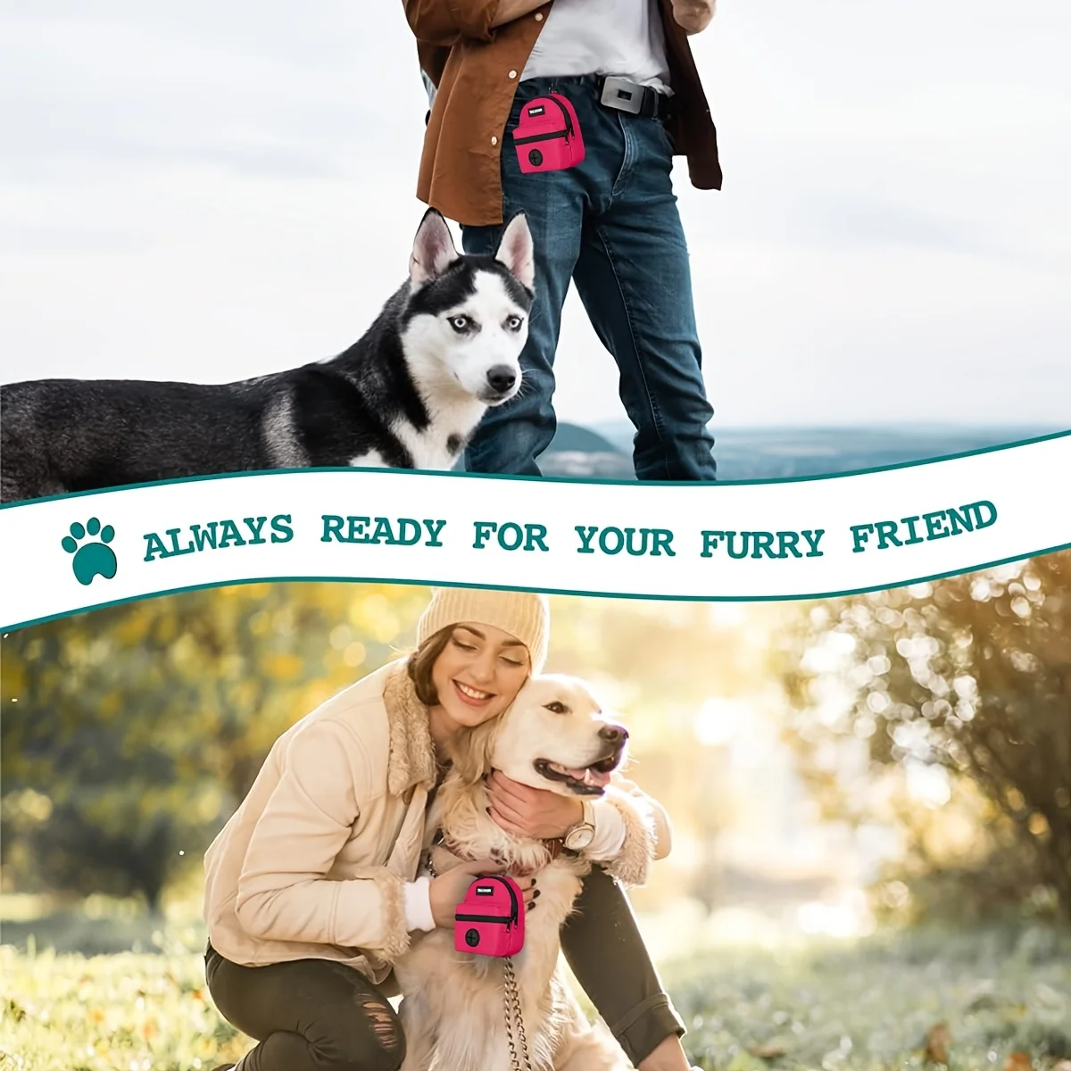 Clip-On Dog Waste-Bag and Treat Pouch — view 4