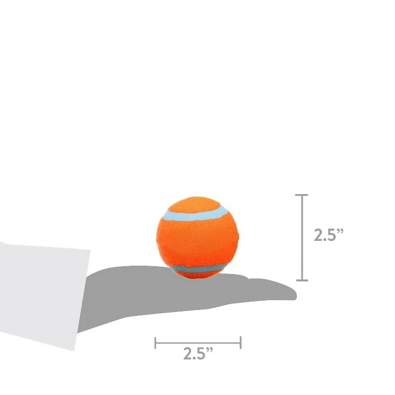 Natural-rubber core dog fetch balls pack of four view 4