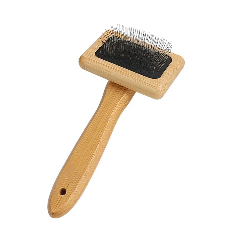 Bamboo Dog Grooming Brush view 7