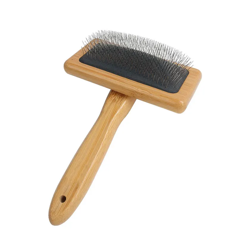 Bamboo Dog Grooming Brush view 8