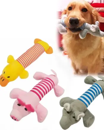 Plush Bone Squeaker Puppy Toy — view 1