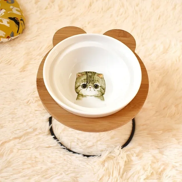 Double Ceramic Dog Bowl Set view 27