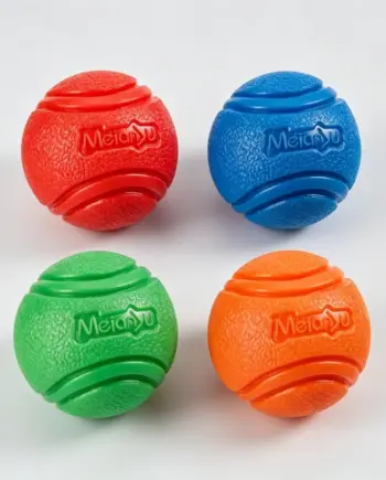 Textured Rubber Dog Fetch Ball