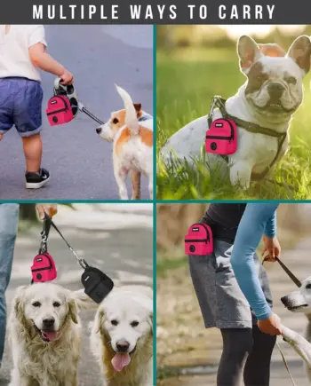 Clip-On Dog Waste-Bag and Treat Pouch — view 3