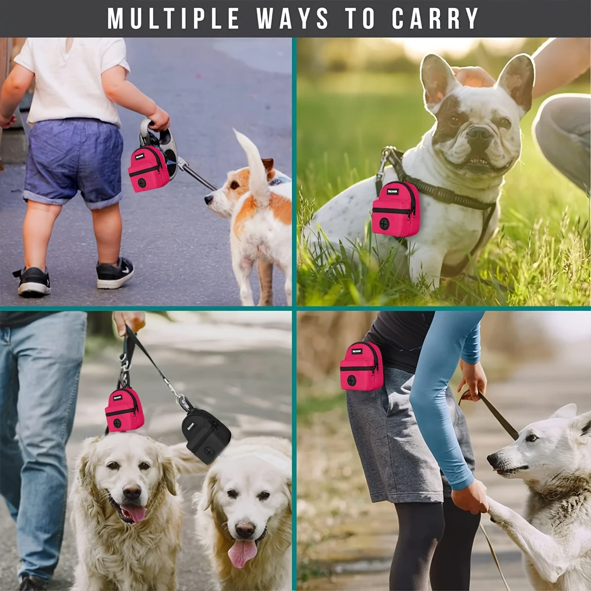 Clip-On Dog Waste-Bag and Treat Pouch — view 3