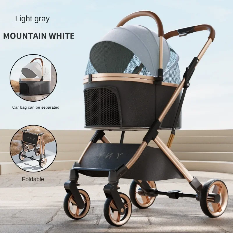 Foldable Aluminum-Frame Dog Stroller - Image 13