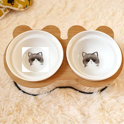 Double Ceramic Dog Bowl Set view 8