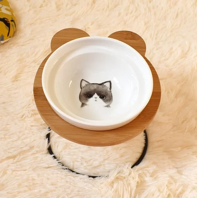 Double Ceramic Dog Bowl Set view 25