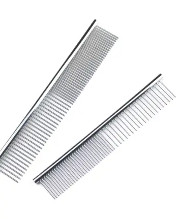 Stainless-steel long-coat dog comb
