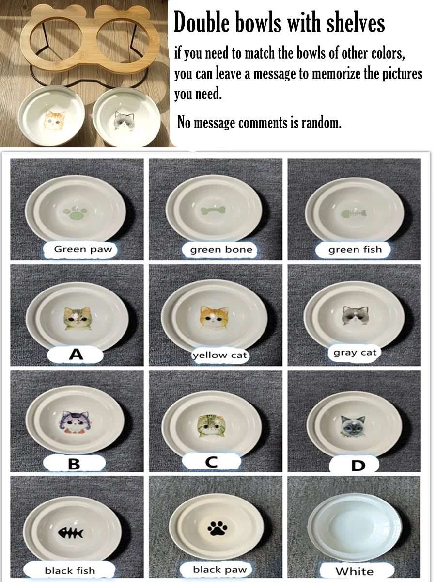 Double Ceramic Dog Bowl Set view 26