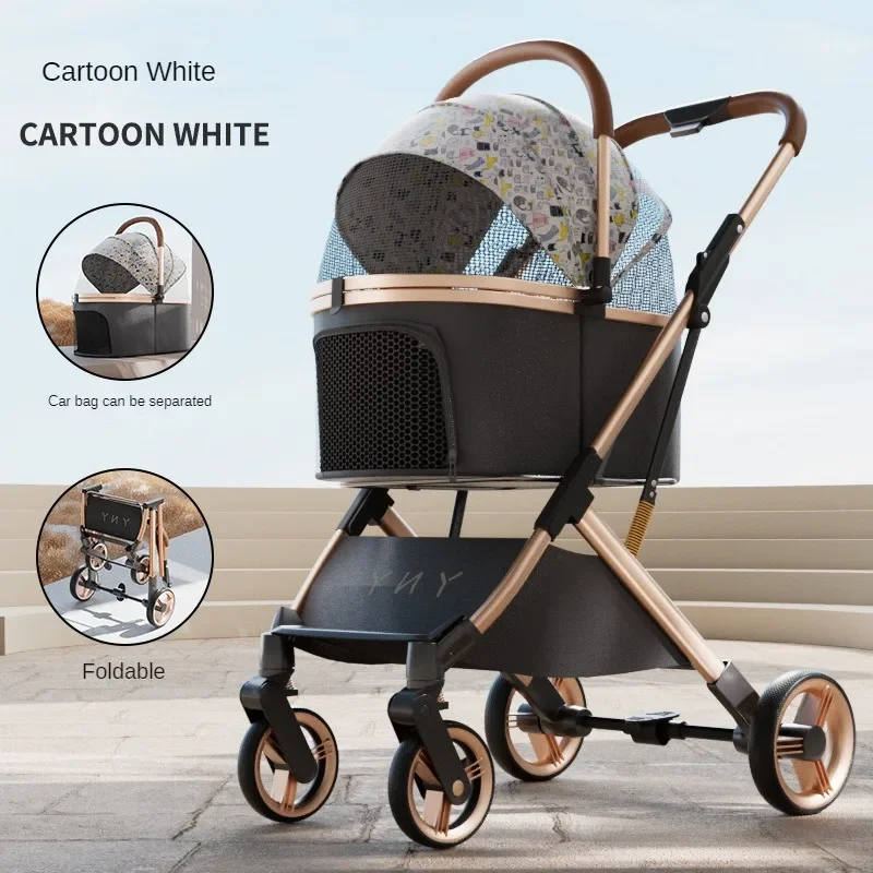 Foldable Aluminum-Frame Dog Stroller - Image 9