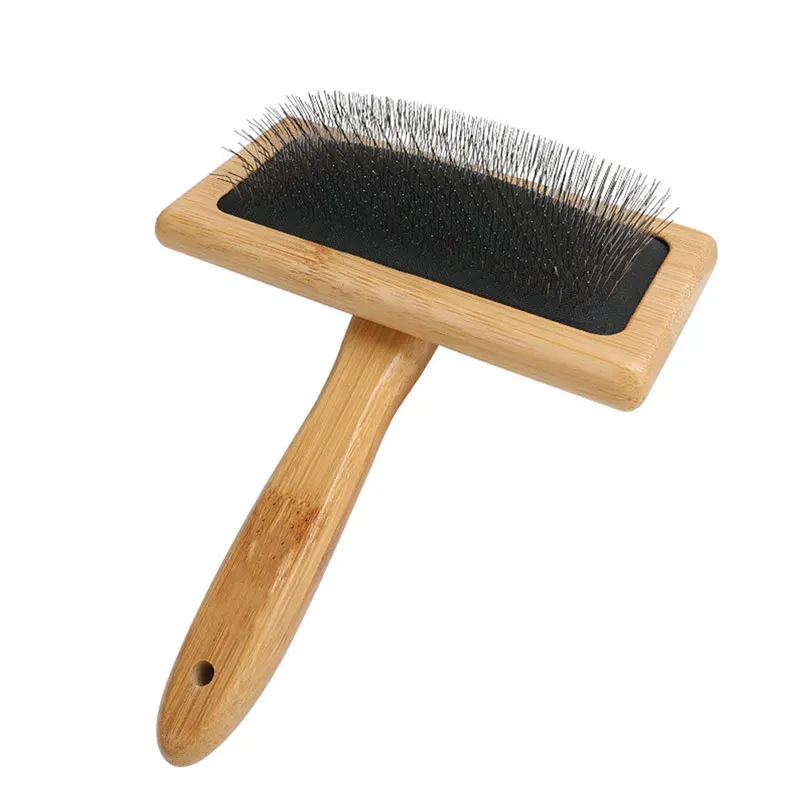 Bamboo Dog Grooming Brush view 9