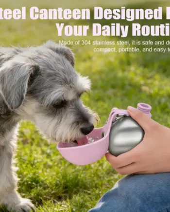 304 Stainless-Steel Dog Travel Water Bottle