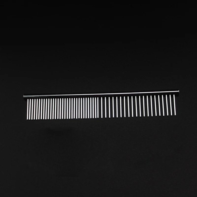 Stainless-steel long-coat dog comb view 5