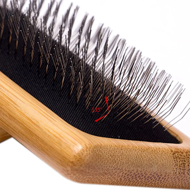 Bamboo Dog Grooming Brush view 5