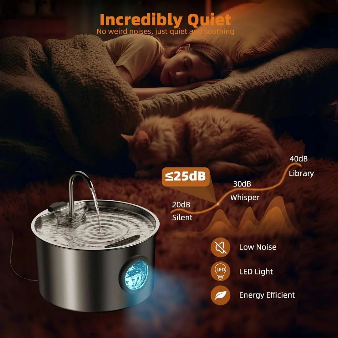Stainless-Steel Dog Water Fountain - Image 5