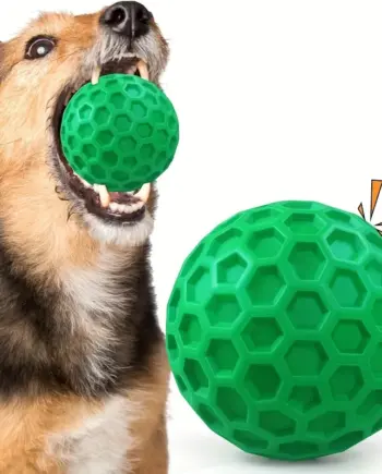 Hexagonal Natural-Rubber Dog Chew Ball
