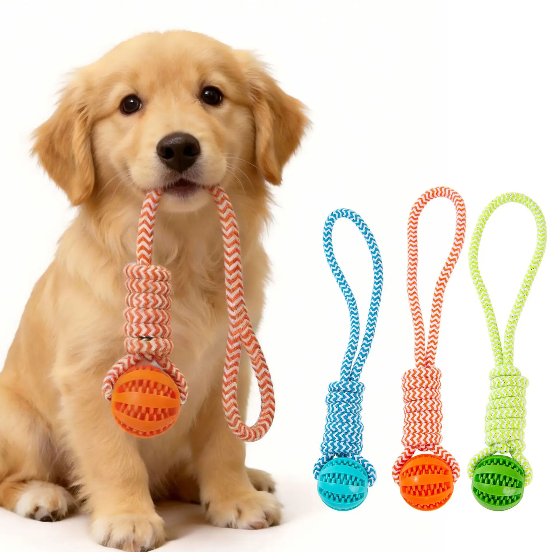 Rope-Knot Treat Ball for Dogs — view 1