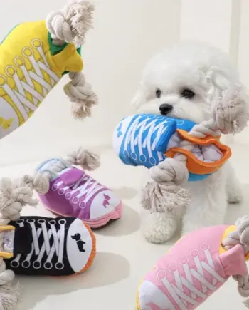 Sneaker-Shaped Enrichment Dog Toy — view 1