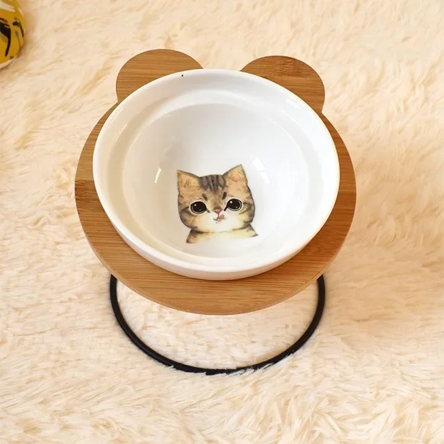 Double Ceramic Dog Bowl Set view 11