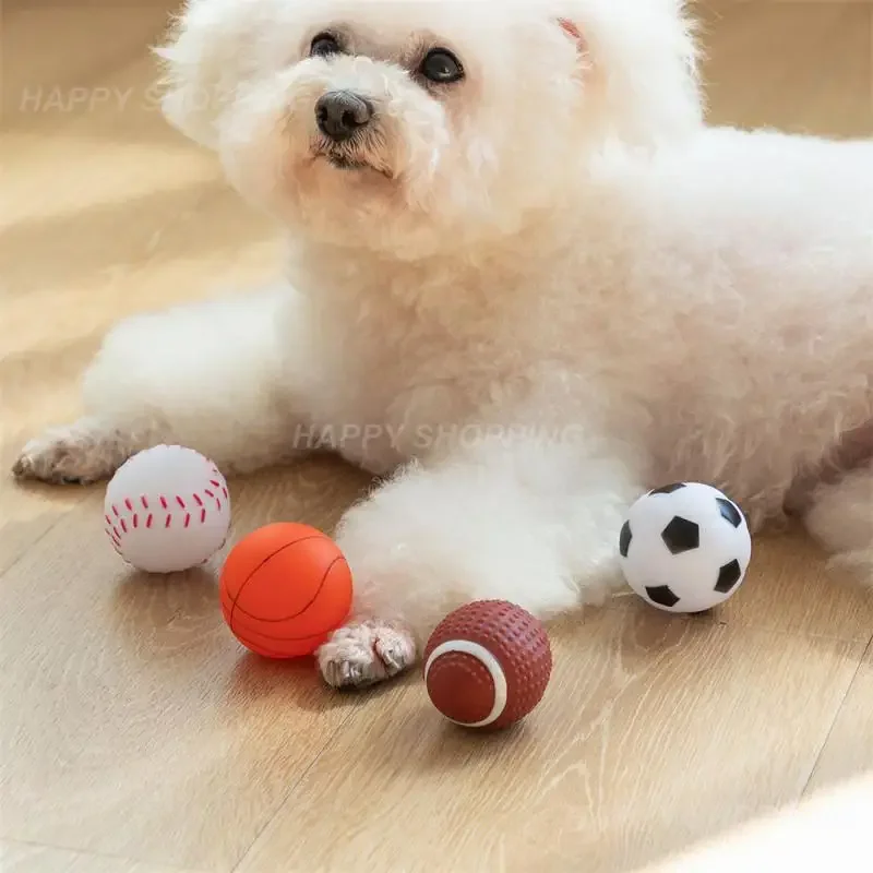 Squeaky Rugby Dog Ball — view 1