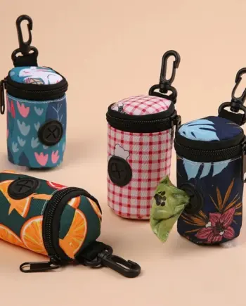 Zippered Dog Waste-Bag Dispenser — view 1