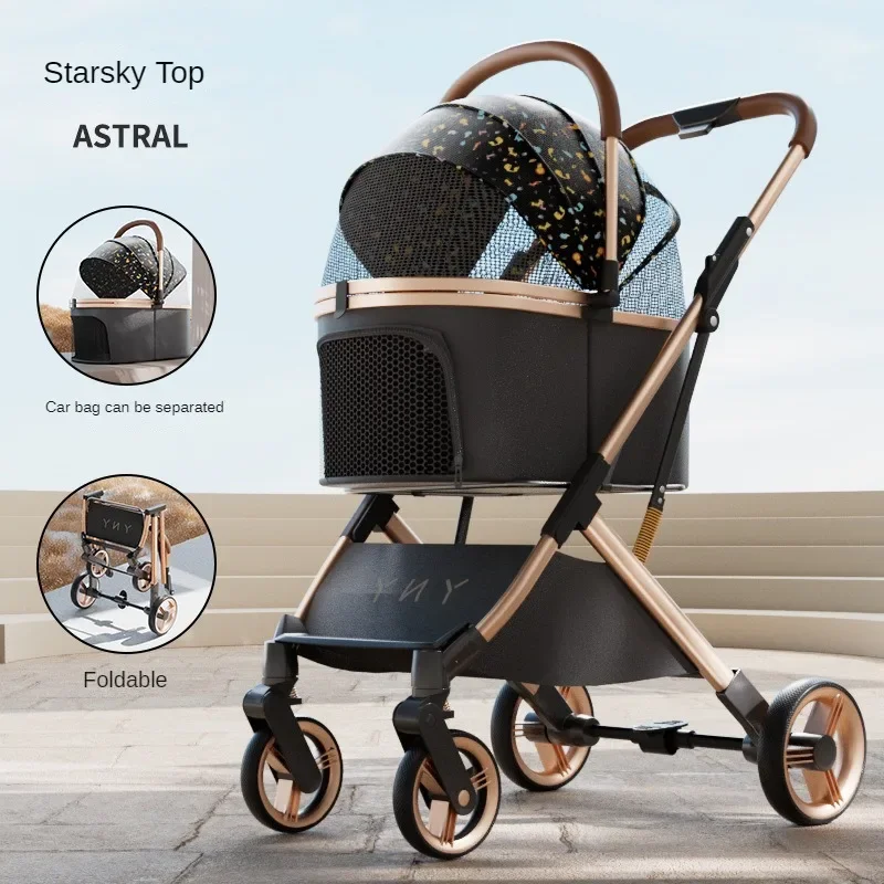 Foldable Aluminum-Frame Dog Stroller - Image 11