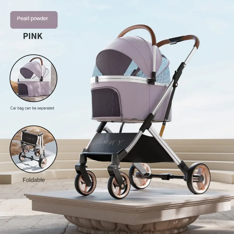Foldable Aluminum-Frame Dog Stroller - Image 8