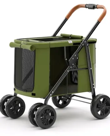 Foldable Large-Dog Travel Stroller