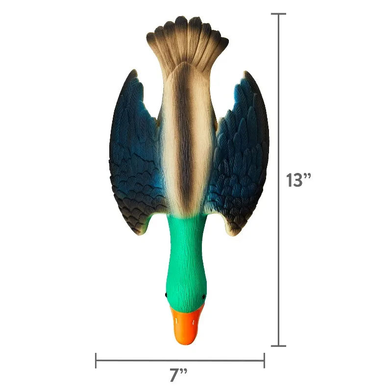 Natural-latex duck squeaker dog toy view 4
